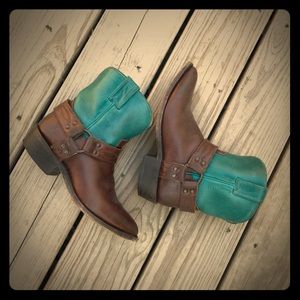 turquoise cowboy booties